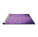 Sideview of Machine Washable Transitional Violet Purple Rug, wshpat3502pur