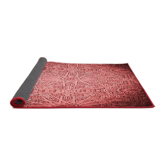 Thickness of Patterned Red Rug, pat3502rd