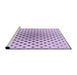 Sideview of Machine Washable Transitional Lilac Purple Rug, wshpat3504pur