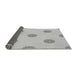 Thickness of Patterned Gunmetal Gray Rug, pat3506gry