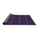 Thickness of Patterned Purple Rug, pat351pur