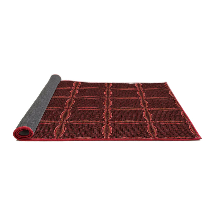 Thickness of Patterned Red Rug, pat351rd