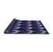 Thickness of Patterned Periwinkle Purple Rug, pat3510blu