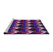 Sideview of Machine Washable Transitional Orchid Purple Rug, wshpat3510pur