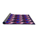 Thickness of Patterned Orchid Purple Rug, pat3510pur