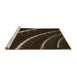 Sideview of Machine Washable Transitional Red Brown Rug, wshpat3511brn