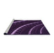 Sideview of Machine Washable Transitional Deep Purple Rug, wshpat3511pur