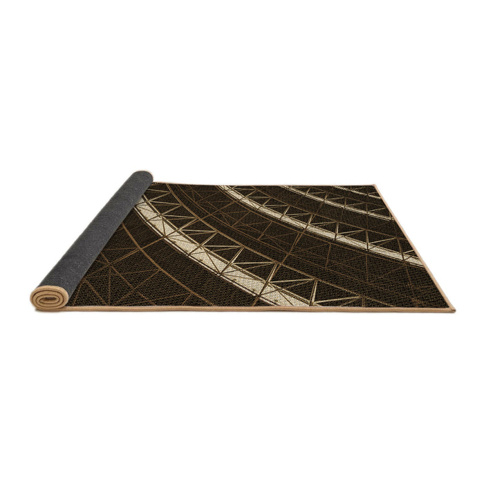 Thickness of Patterned Midnight Gray Rug, pat3512brn