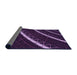 Thickness of Patterned Purple Violet Purple Rug, pat3512pur