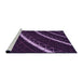 Sideview of Machine Washable Transitional Purple Violet Purple Rug, wshpat3512pur