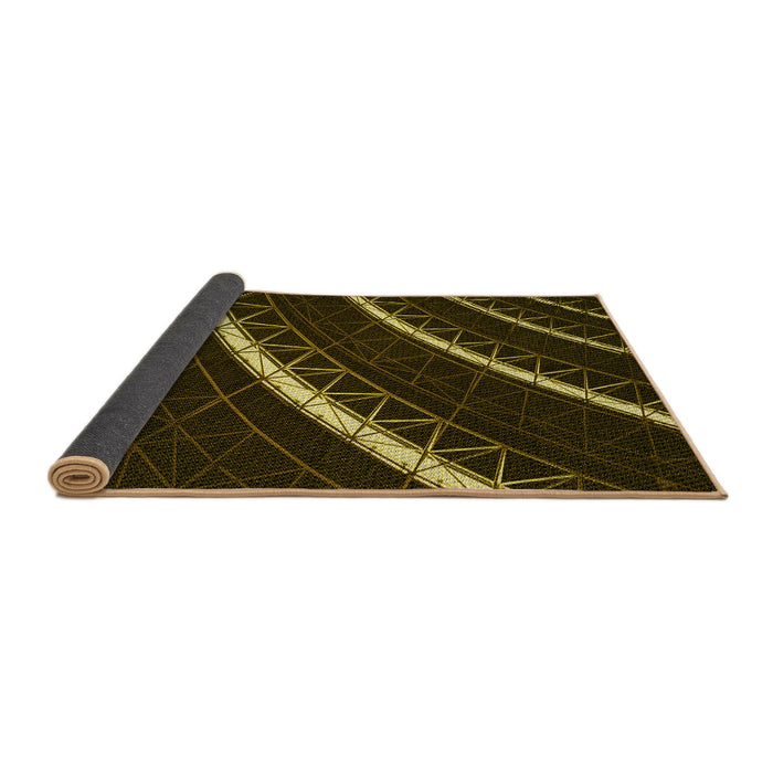 Thickness of Patterned Midnight Gray Rug, pat3512yw