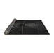 Thickness of Patterned Black Rug, pat3513gry