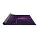 Thickness of Patterned Deep Purple Rug, pat3513pur