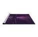 Sideview of Machine Washable Transitional Deep Purple Rug, wshpat3513pur