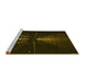 Sideview of Machine Washable Transitional Dark Bronze Brown Rug, wshpat3513yw