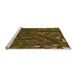 Sideview of Machine Washable Transitional Bakers Brown Rug, wshpat3514org