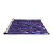 Sideview of Machine Washable Transitional Purple Rug, wshpat3514pur