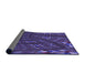 Thickness of Patterned Purple Rug, pat3514pur