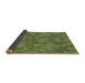 Thickness of Patterned Green Rug, pat3516brn