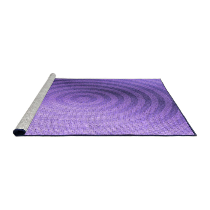 Sideview of Machine Washable Transitional Purple Rug, wshpat3518pur