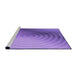 Sideview of Machine Washable Transitional Purple Rug, wshpat3518pur