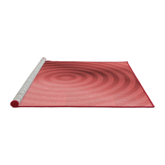 Sideview of Machine Washable Transitional Red Rug, wshpat3518rd