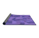 Thickness of Patterned Purple Mimosa Purple Rug, pat3519pur