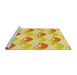 Sideview of Machine Washable Transitional Dark Orange Rug, wshpat3520yw