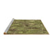 Sideview of Machine Washable Transitional Oak Brown Rug, wshpat3521brn