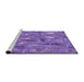 Sideview of Machine Washable Transitional Blue Violet Purple Rug, wshpat3521pur