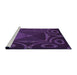 Sideview of Machine Washable Transitional Dark Purple Rug, wshpat3522pur