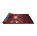 Thickness of Patterned Fire Brick Red Rug, pat3523rd