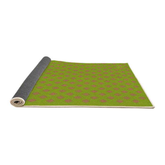 Thickness of Patterned Pistachio Green Rug, pat3524org