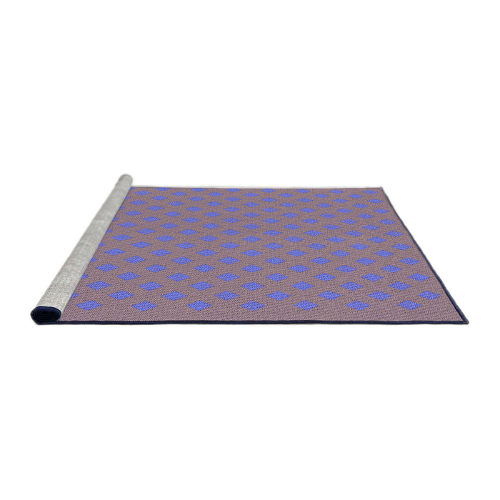 Sideview of Machine Washable Transitional French Lilac Purple Rug, wshpat3524pur