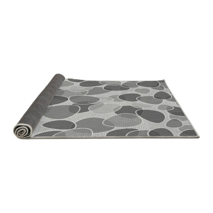 Thickness of Patterned Smokey Gray Rug, pat3525gry