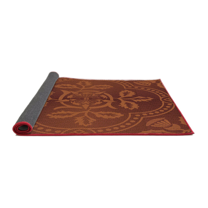 Thickness of Patterned Red Rug, pat3526rd