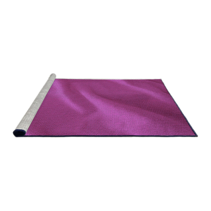 Sideview of Machine Washable Transitional Medium Violet Red Pink Rug, wshpat3527pur