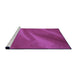 Sideview of Machine Washable Transitional Medium Violet Red Pink Rug, wshpat3527pur