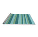 Sideview of Machine Washable Transitional Light Sea Green Rug, wshpat3528lblu