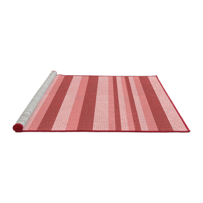 Sideview of Machine Washable Transitional Pastel Pink Rug, wshpat3528rd