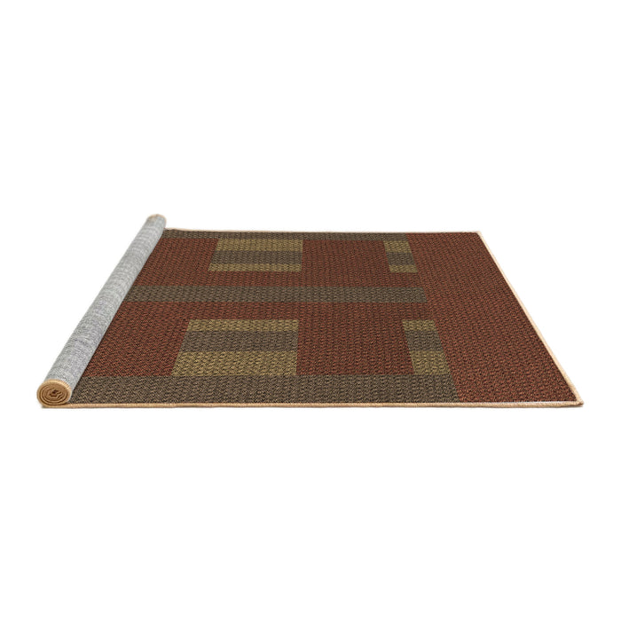 Sideview of Machine Washable Transitional Light Brown Rug, wshpat3529brn