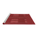 Sideview of Machine Washable Transitional Tomato Red Rug, wshpat3529rd