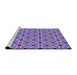 Sideview of Machine Washable Transitional Amethyst Purple Rug, wshpat353pur