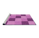 Sideview of Machine Washable Transitional Violet Purple Rug, wshpat3530pur