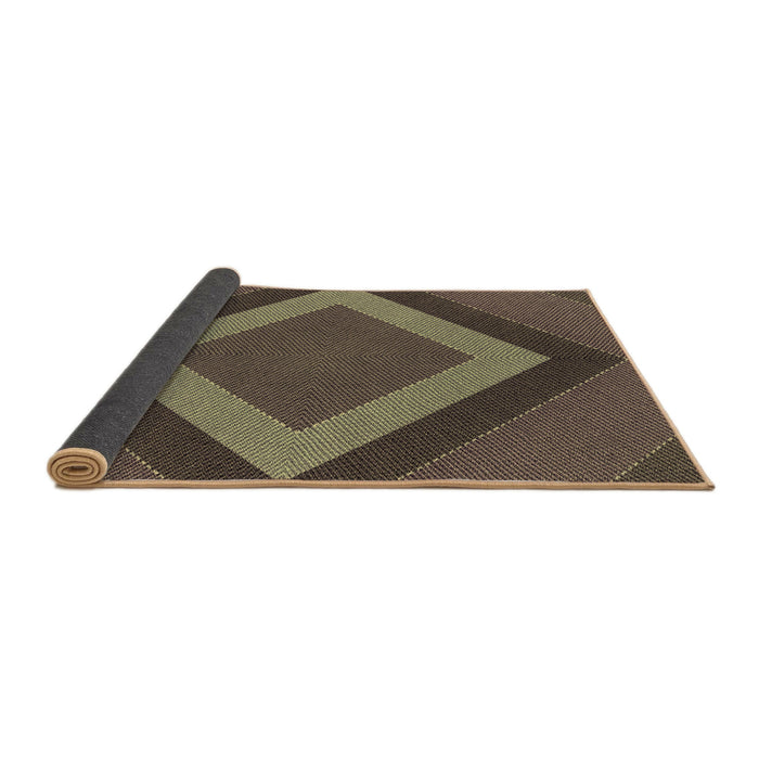 Thickness of Patterned Milk Chocolate Brown Rug, pat3531brn