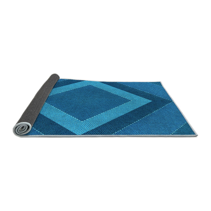 Thickness of Patterned Blueberry Blue Rug, pat3531lblu