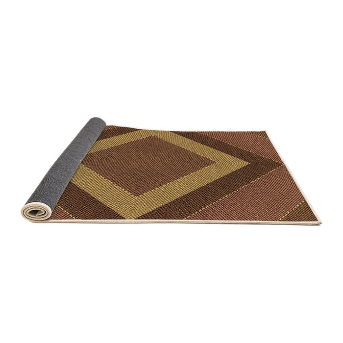 Thickness of Patterned Orange Rug, pat3531org