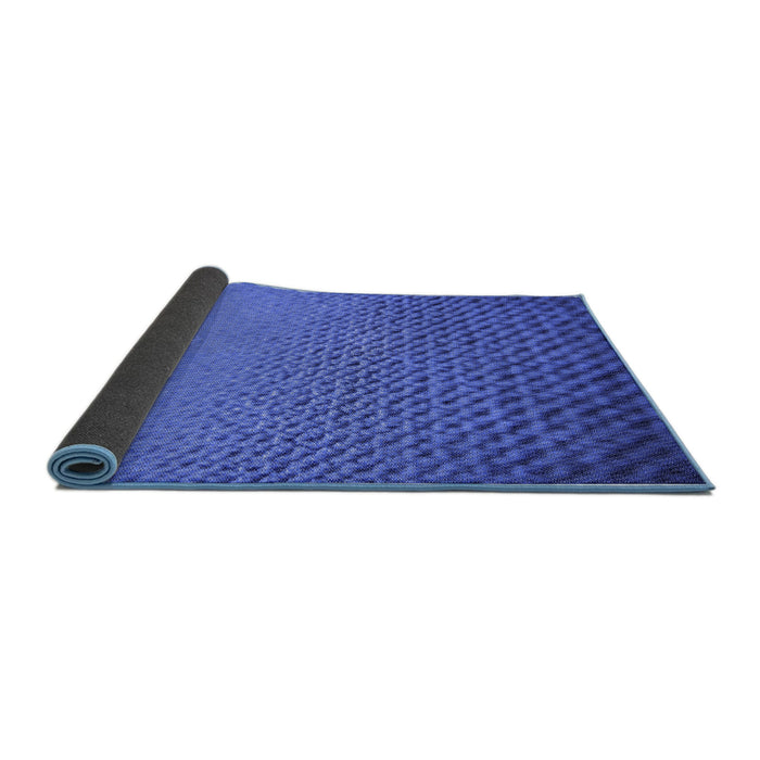 Thickness of Patterned Sky Blue Rug, pat3532blu