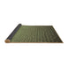 Thickness of Patterned Brass Green Rug, pat3532brn