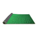 Thickness of Patterned Neon Green Rug, pat3532grn